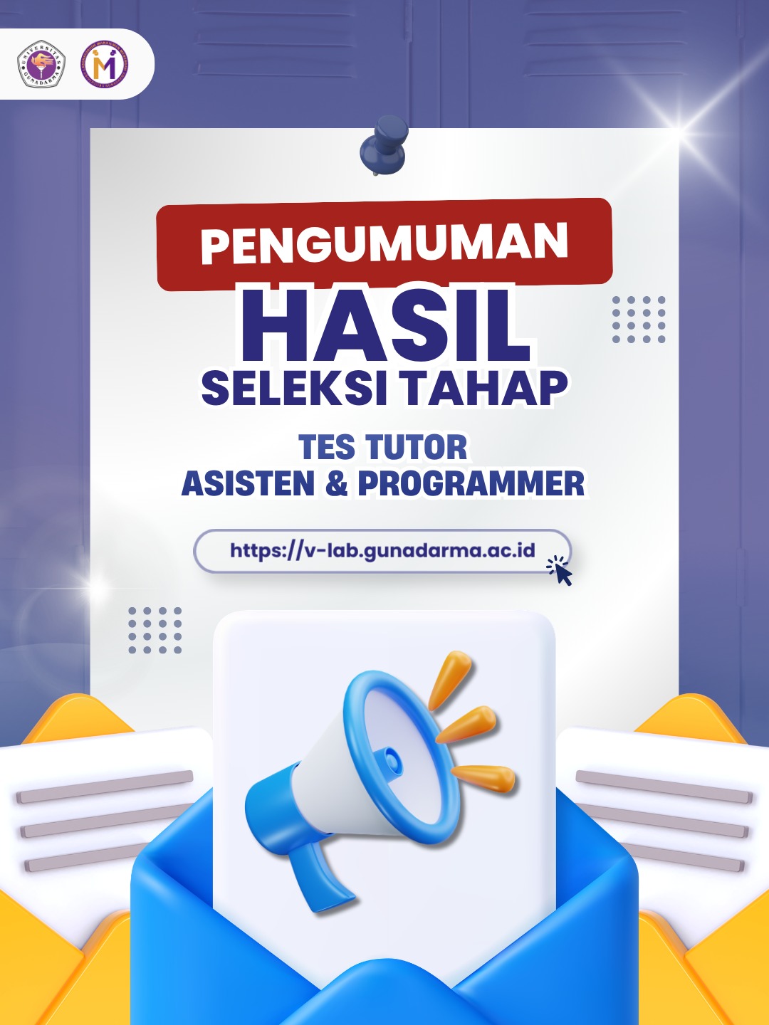 📢 PENGUMUMAN HASIL TES TUTOR OPEN RECRUITMENT LABMAMEN 2026 📢
