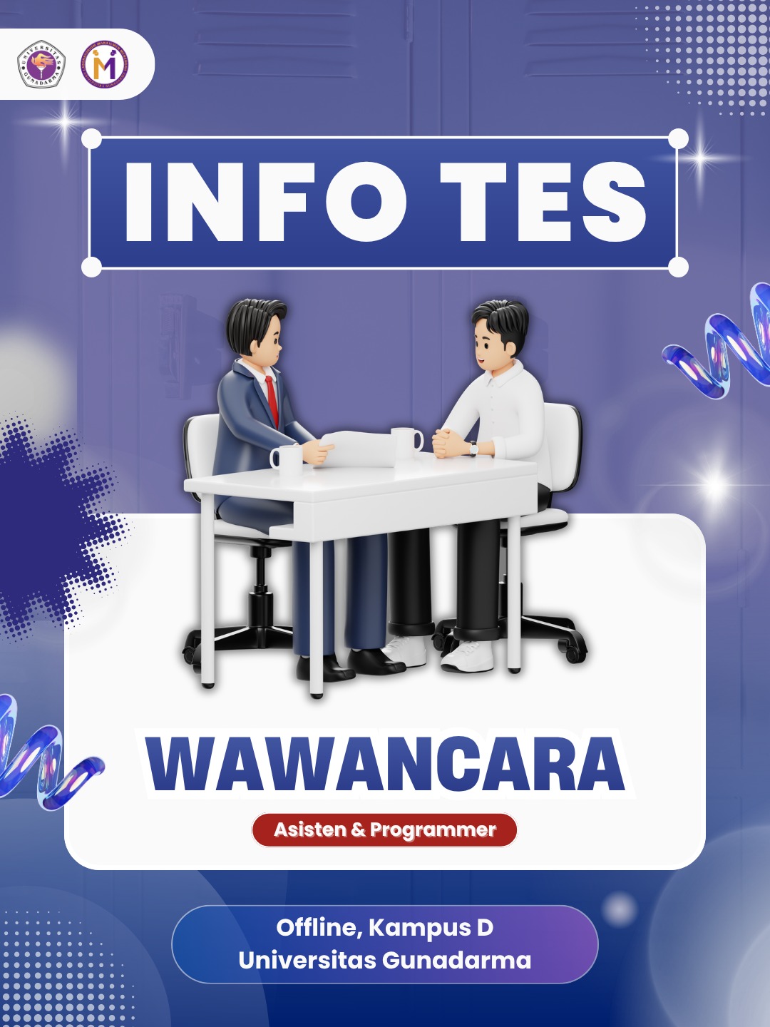 🚨 INFO TES  CALON ASISTEN & PROGRAMMER LABMAMEN 2026 🚨